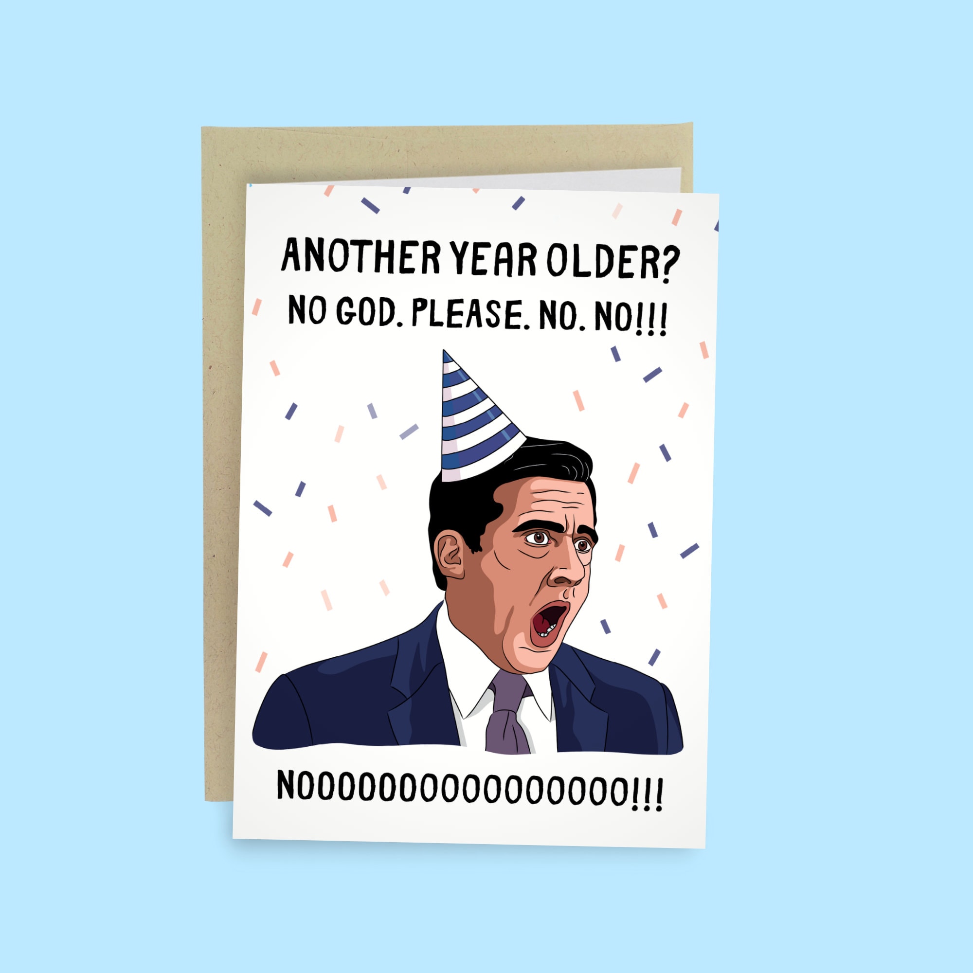 Birthday Quotes The Office The Office Michael Scott Nooo Birthday Card The Office Funny | Etsy Canada