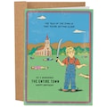 Vintage Talk Of The Town Funny Birthday Card, Bday Card For Sister, Rude Greeting Card, Classic Greetings, Retro Birthday Card, Getting Old