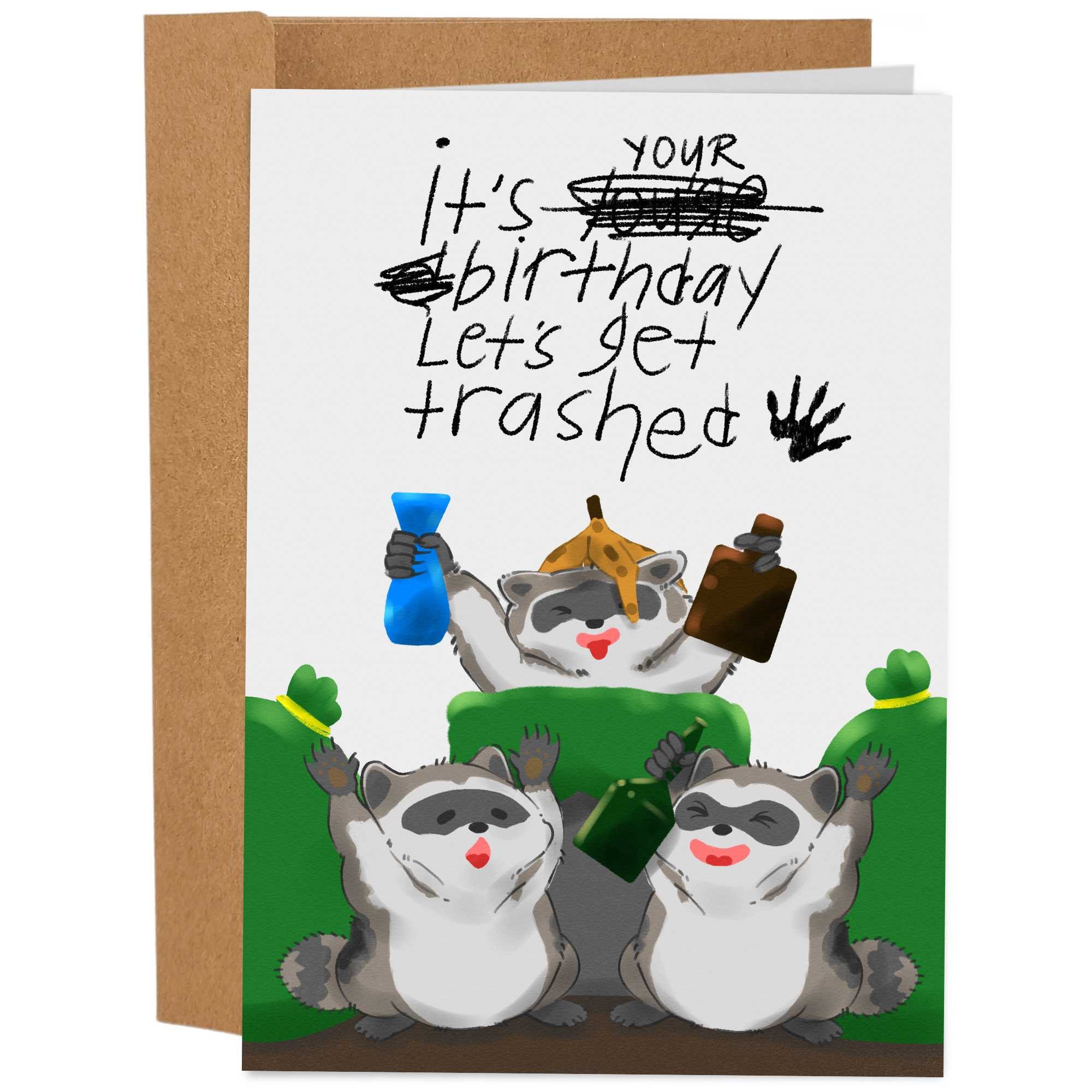 Stuff4 Biglietto Di Compleanno Offensivo E Divertente – 'Happy Birthday Sh*t C*nt' – 145mm, Con Busta, Per Amici Con Senso Dell'umorismo