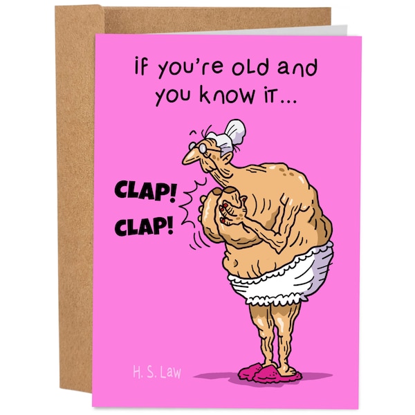 You Know It Funny Birthday Card, Bday Card For Friend, Rude Greeting Card, Birthday Gift For Her, Snarky Birthday Card, You're Old Joke