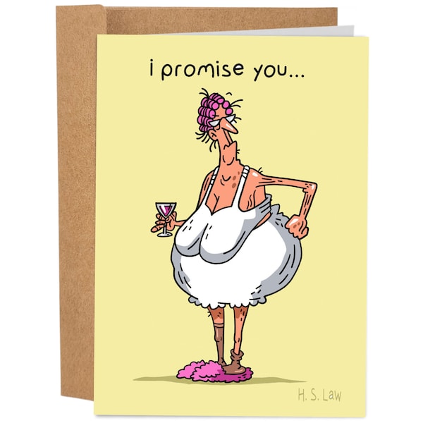 I Promise You Funny Birthday Card, Bday Card For Friend, Rude Greeting Card, Birthday Gift For Her, Snarky Birthday Card, You're Old Joke