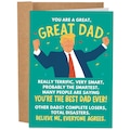 Great Dad Father's Day Card, Donald Trump Political Card, Greatest Dad Ever, Trump Card for Husband, Donald Trump Card For Dad product logo