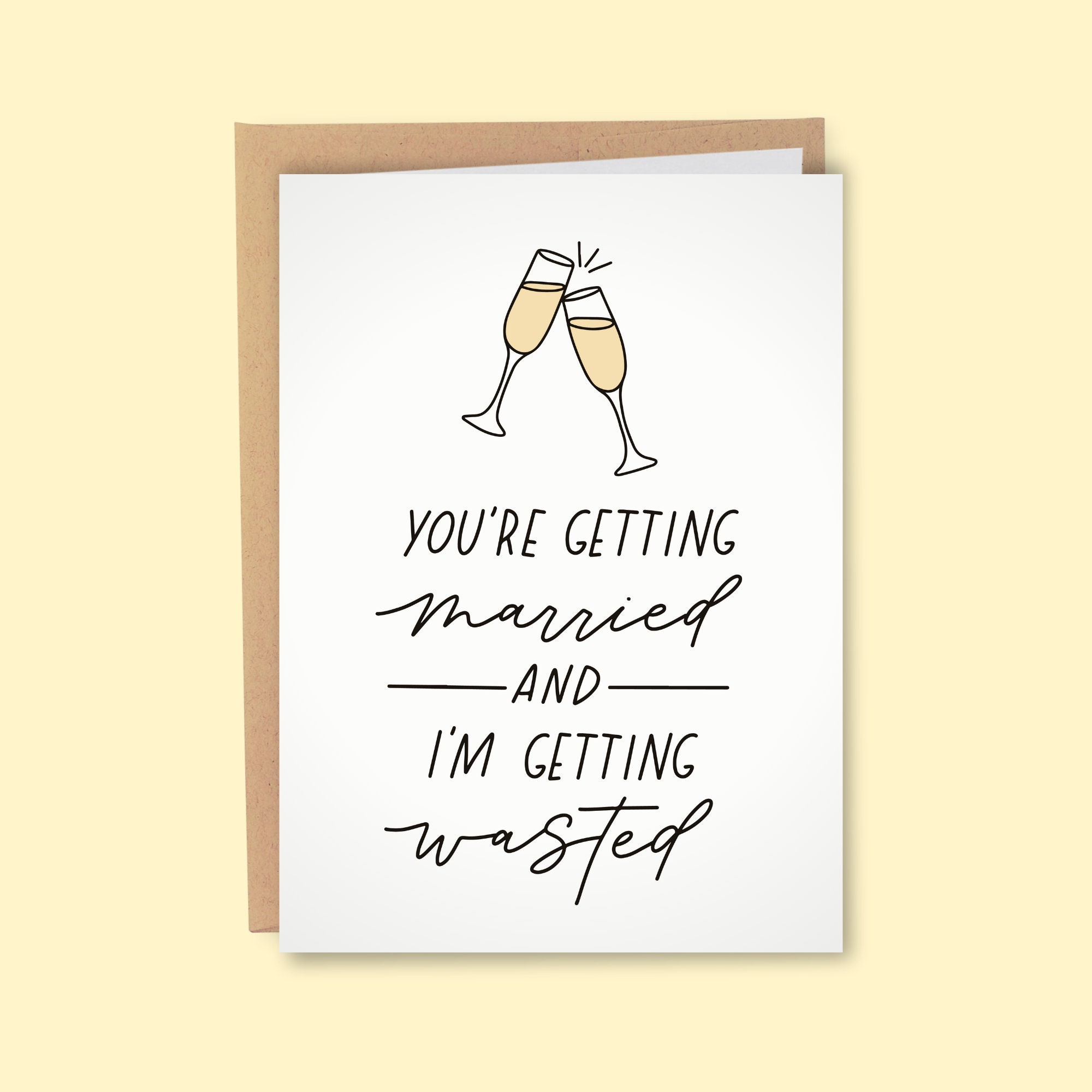 Funny Engagement Card Best Friend Marriage Card Funny - Etsy Funny Engagement Card Best Friend Marriage Card Funny - Etsy