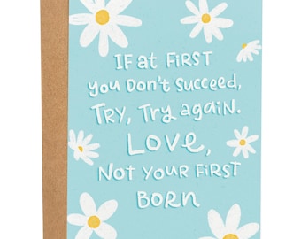 Love Not Your First Born Funny Mother's Day Card, Sarcastic Greeting Card For Mother, Rude Birthday For Mom, Gift For Mom, Nursing Home Card