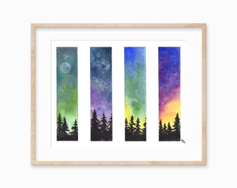 Night Sky Vertical- Fine Art Print