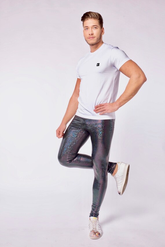 Black Holographic Glitter Men's 