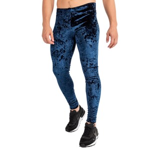 Blue Velvet Leggings 