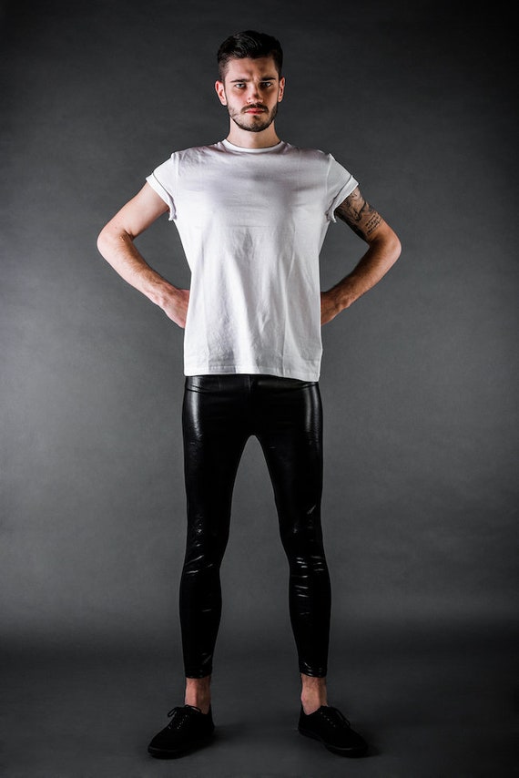 wet look meggings