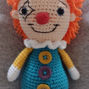 PATTERN Crochet toy Clown