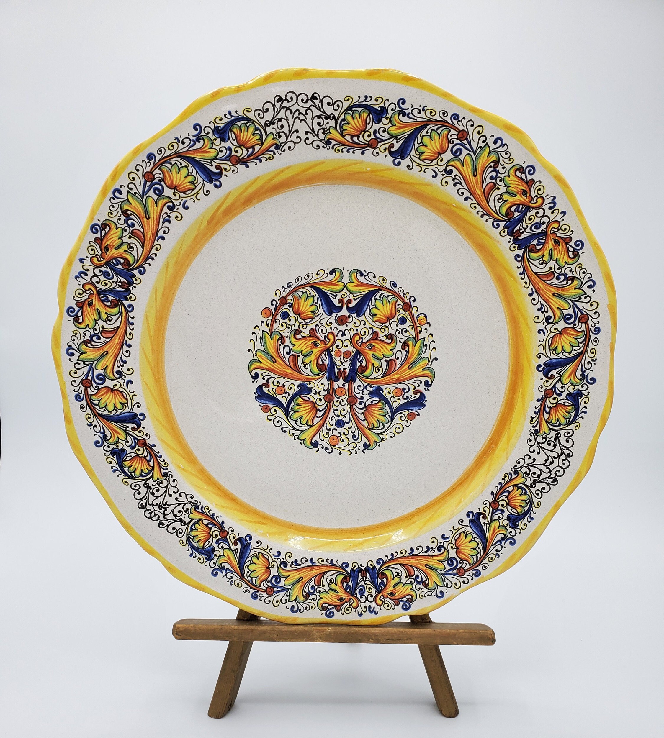 ultralow prices SQUARE POTTERY ITALIAN CERAMICHE MERIDIANA WAVY SET/6