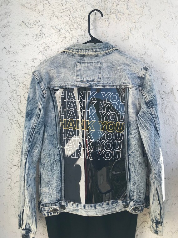 etsy custom denim jacket