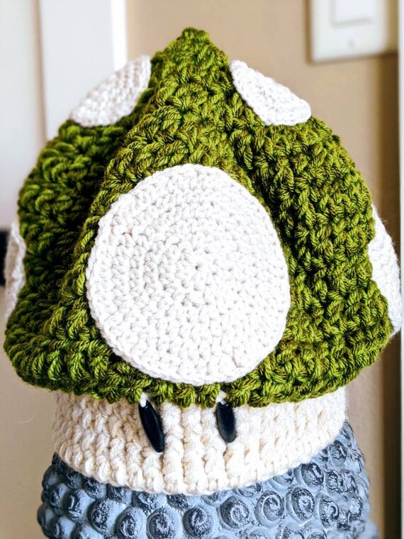 Mario Mushroom Hat 1up Crochet Amanita 