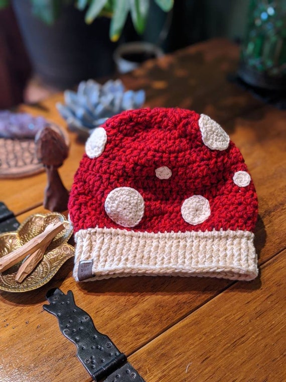 White Spots Mushroom Hat 