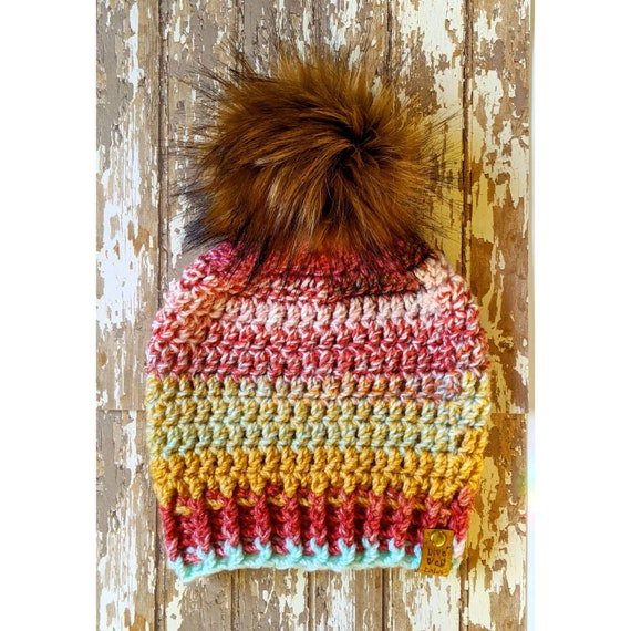 Mid Season Slouchy Pompom Beanie (Multiple Colors) Mid Season Slouchy Pompom Beanie (Multiple Colors)