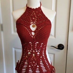 Crochet, beach wear, festival top, yoga, MADE TO ORDER