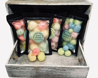 Happy Farmers (Assorted Fruit Flavored Hard Candies) Original, Sour, Tropical and Sour Tropical