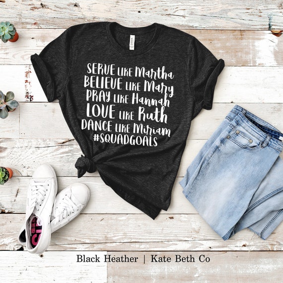 Christian Squad Goals T-Shirt Bible Shirt Holy Trinity Tee Christian Squad Goals T-Shirt Bible Shirt Holy Trinity Tee
