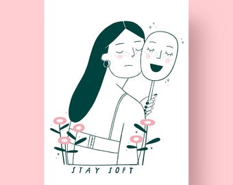 Stay Soft – Postcard, A6