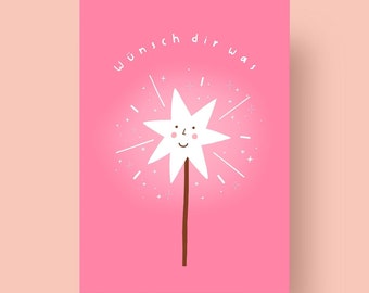 Postcard ‘Make a wish’, A6