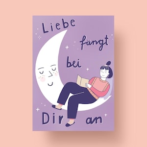 Postkarte „Liebe fängt bei dir an“, A6