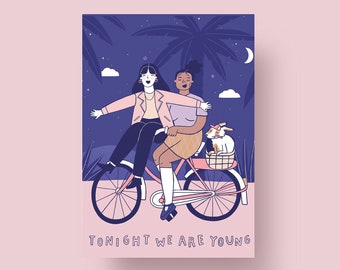 Postkarte "Tonight we are young", A6