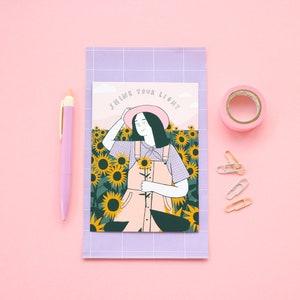 Postal "Brilla tu luz", A6