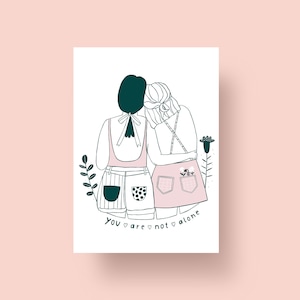 Postal "Você não está sozinho", A6