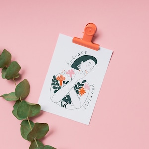 Carte postale "Embrassez-vous", A6