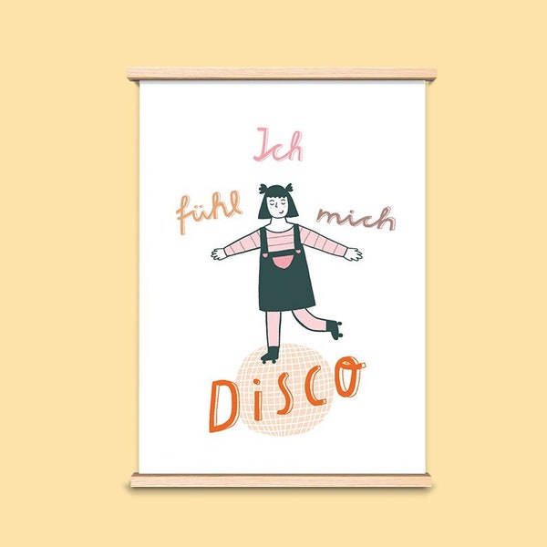 Poster "Ich fühl mich Disco", A4