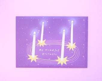 Pre-order: Illustrated Advent calendar for a mindful Advent season – 24 stickers with mindful affirmations