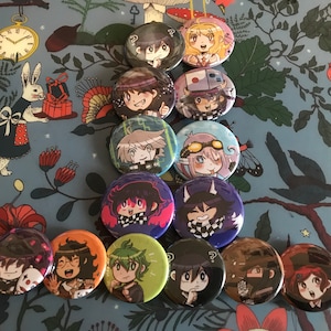 Danganronpa V3 Wave 1 Buttons