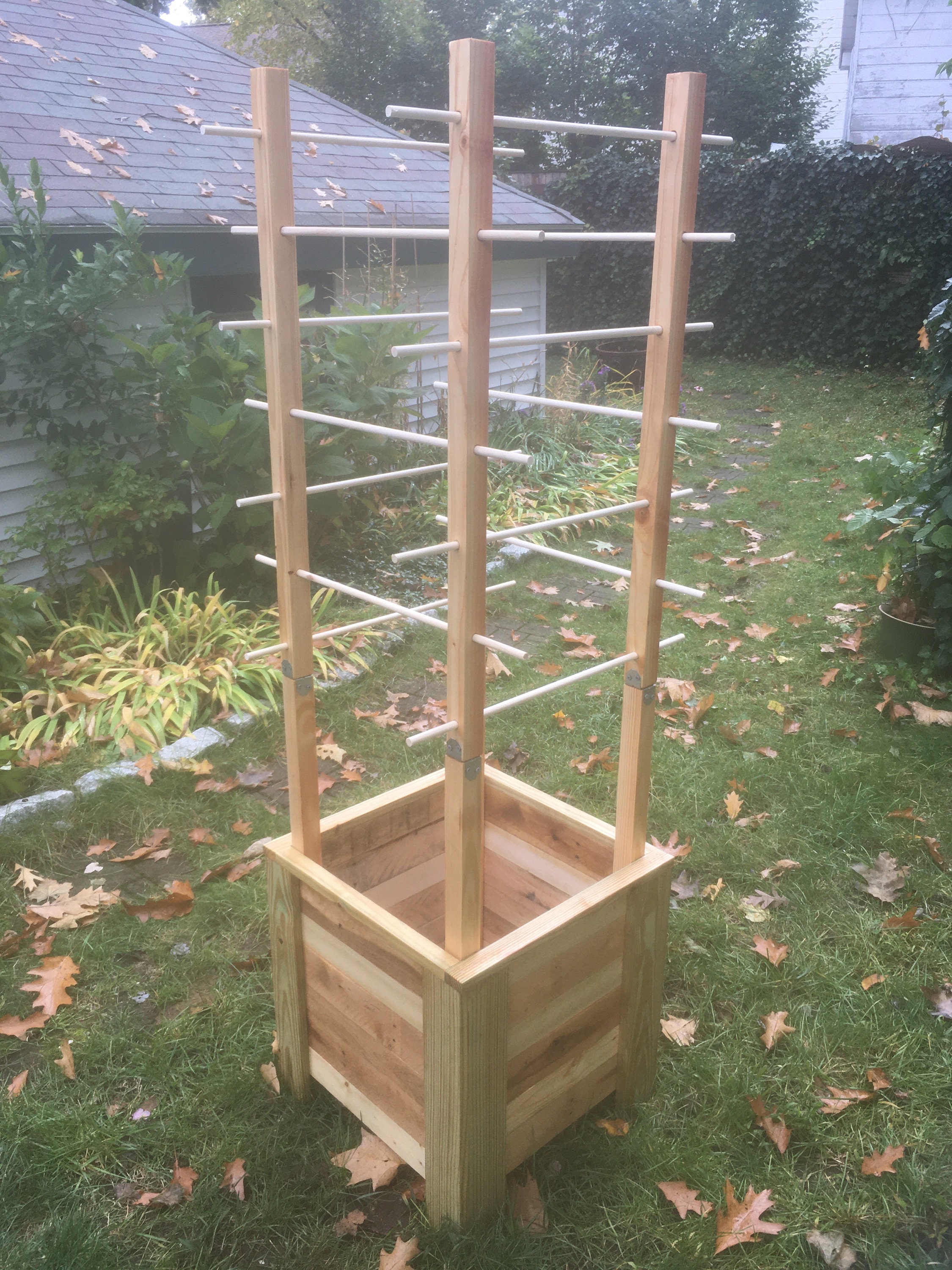 Tomato Planter Box With Vertical and Horizontal Supports Etsy