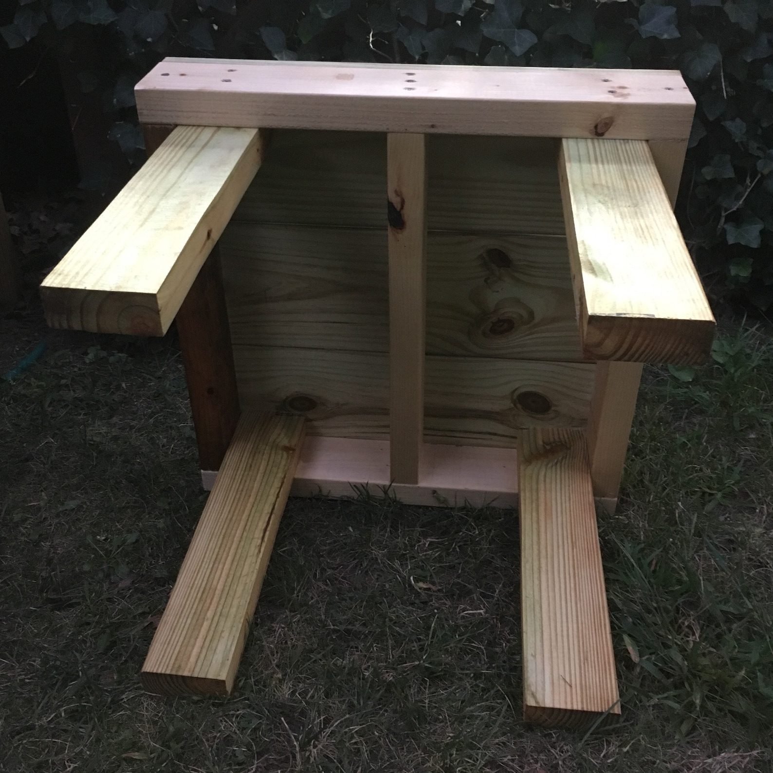 Solid Wood Rain Barrel Stand Handmade Crafted From Etsy