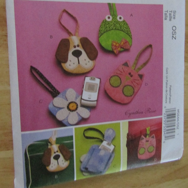 2006 McCall's Crafts Pattern M5644 Cell Phone Case Adorable Uncut