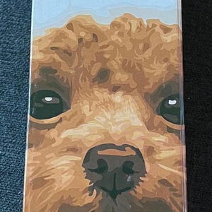 Kit de pintura por números de cachorro de Papá Noel navideño de Artist&#39;s Loft 750851 NUEVO