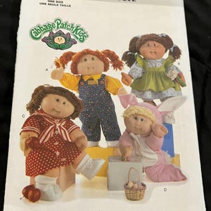 2001 Butterick Pattern 5902 Cabbage Patch Kids Outfits Uncut