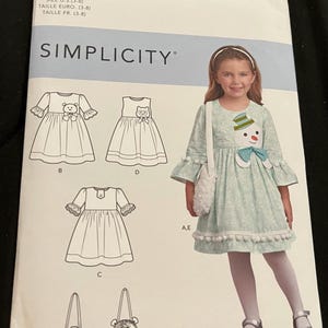 2020 Simplicity Ruby Jean's Closet Pattern S8522 Child's Dresses & Purses Sz 3-8 Uncut