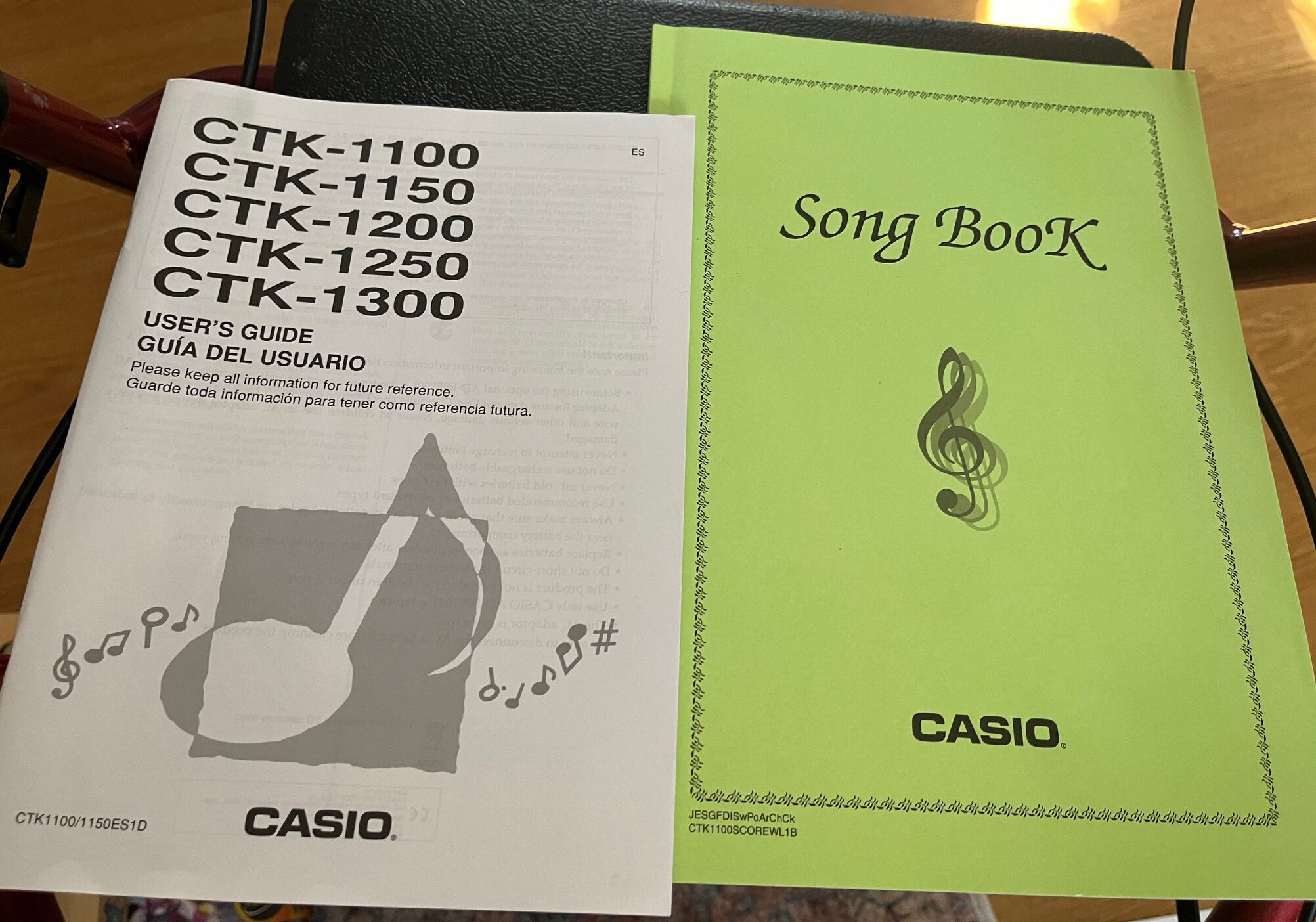 Casio songbook top
