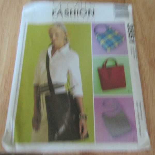 2002 McCall's Fashion Accessories Pattern 3551 Bags UNCUT