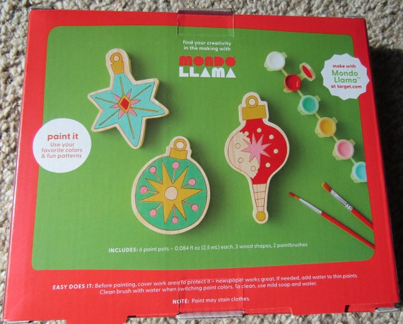 Paint-Your-Own Wood Ornaments Kit … curated on LTK