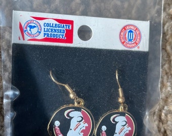 Collegiate Licensed Product Florida State Seminoles Dangle Earrings NIP