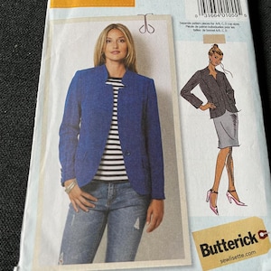 2018 Butterick Lisette Pattern B6641 Misses&#39; Jacket Sz 6-8-10-12-14 Uncut