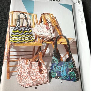 2022 McCall&#39;s Pattern M8307 Bags and Totes Uncut