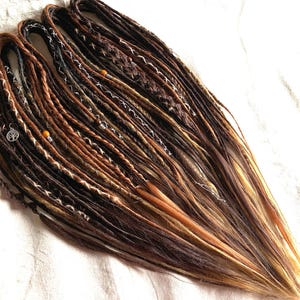 Proud Ginger dark edition | Extension per dreadlocks SE o DE | dread sintetici color rame zenzero scuro