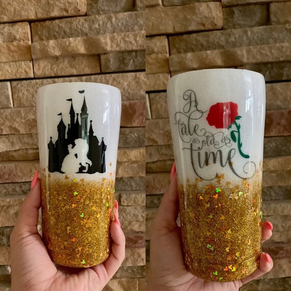 beauty and the beast tumbler