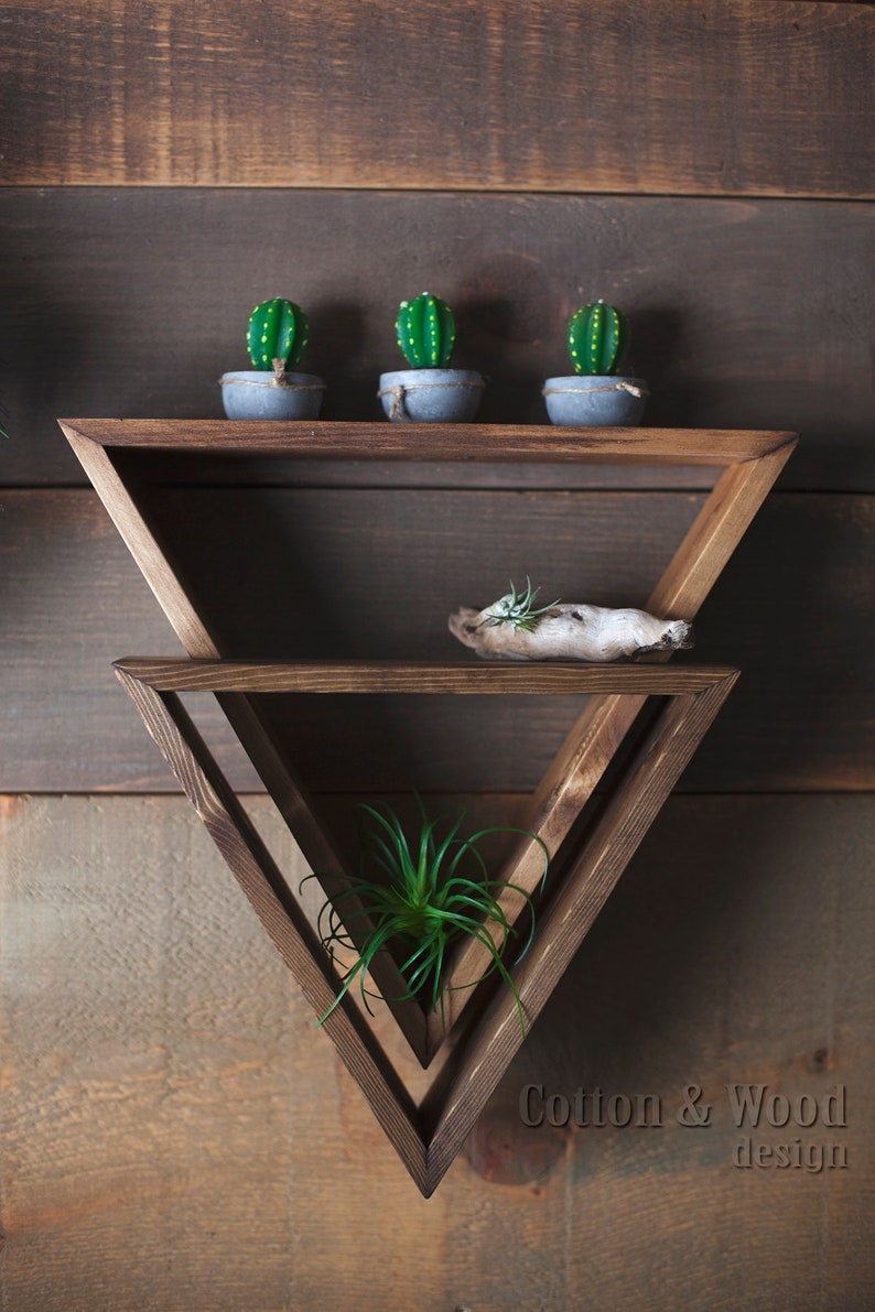 3D Floating Triangle Shelf 2 in 1 Triangles 13.5 & Etsy