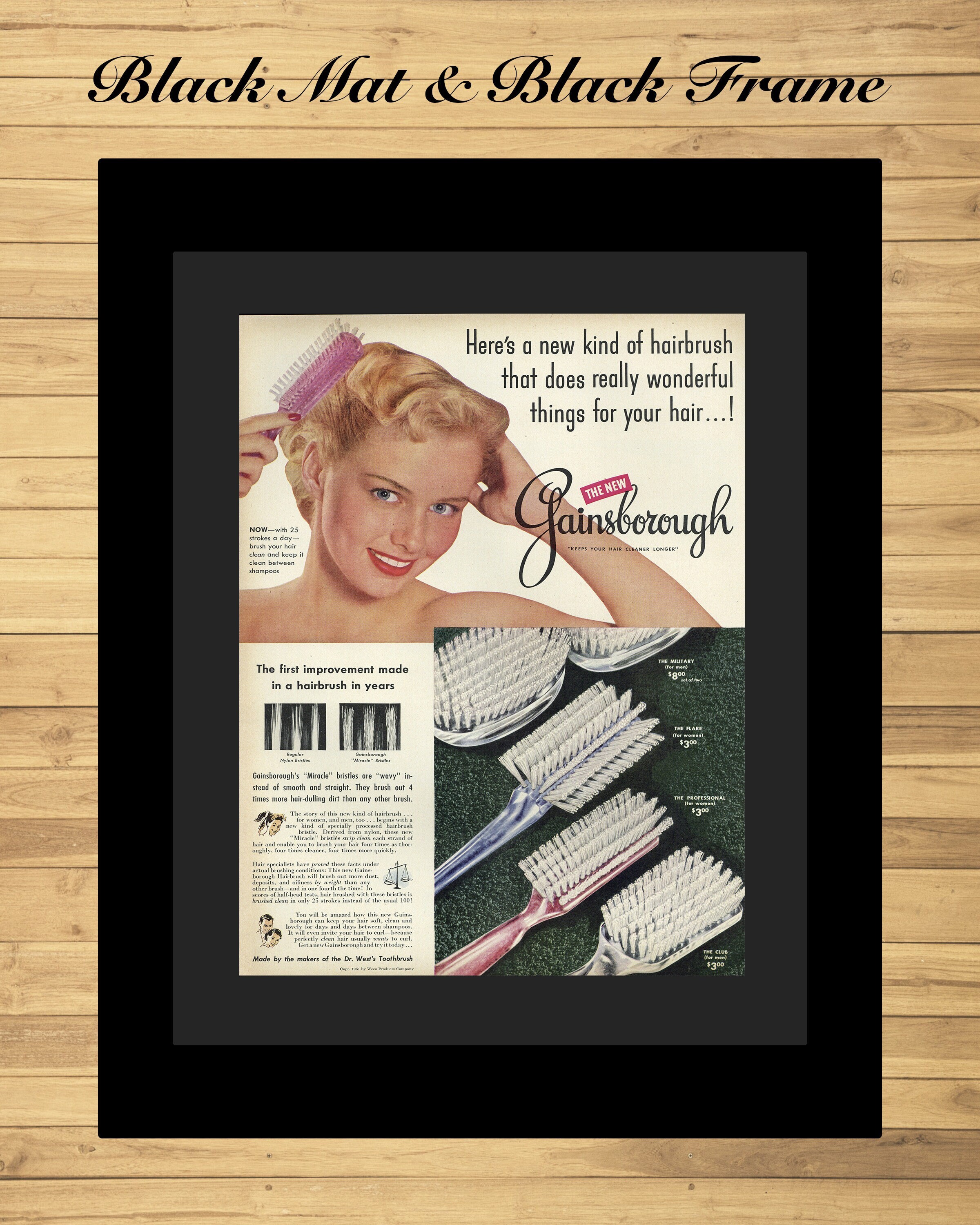 Gainsborough Hairbrush Print Advertisement Vintage Bathroom - Etsy Gainsborough Hairbrush Print Advertisement Vintage Bathroom - Etsy