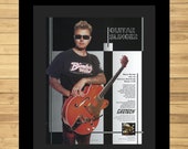 Vintage Gretsch Electric Guitar Print Ad - Music - Brian Setzer Memorabilia - Music Poster - Christmas Present Idea