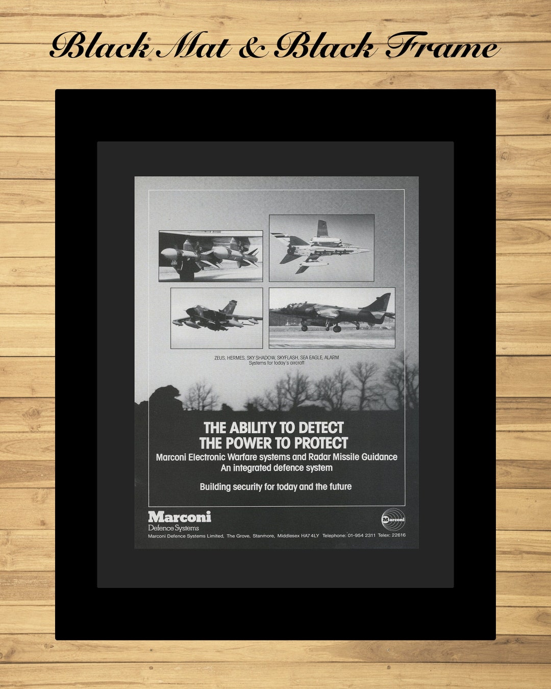 1980's Marconi Defense Systems Print Ad Aerospace Wall Etsy