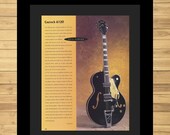 Gretsch 6120 Electric Guitar Print Ad - Music Art - Rare Music Poster - Guitar Collector Gift Art - Man Cave Wall Art